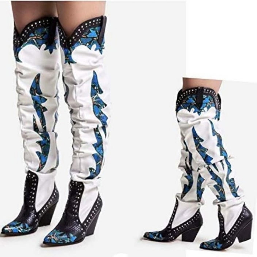Slouchy Thigh High Cowboy Boots From Lemonade -Dolls Kill.